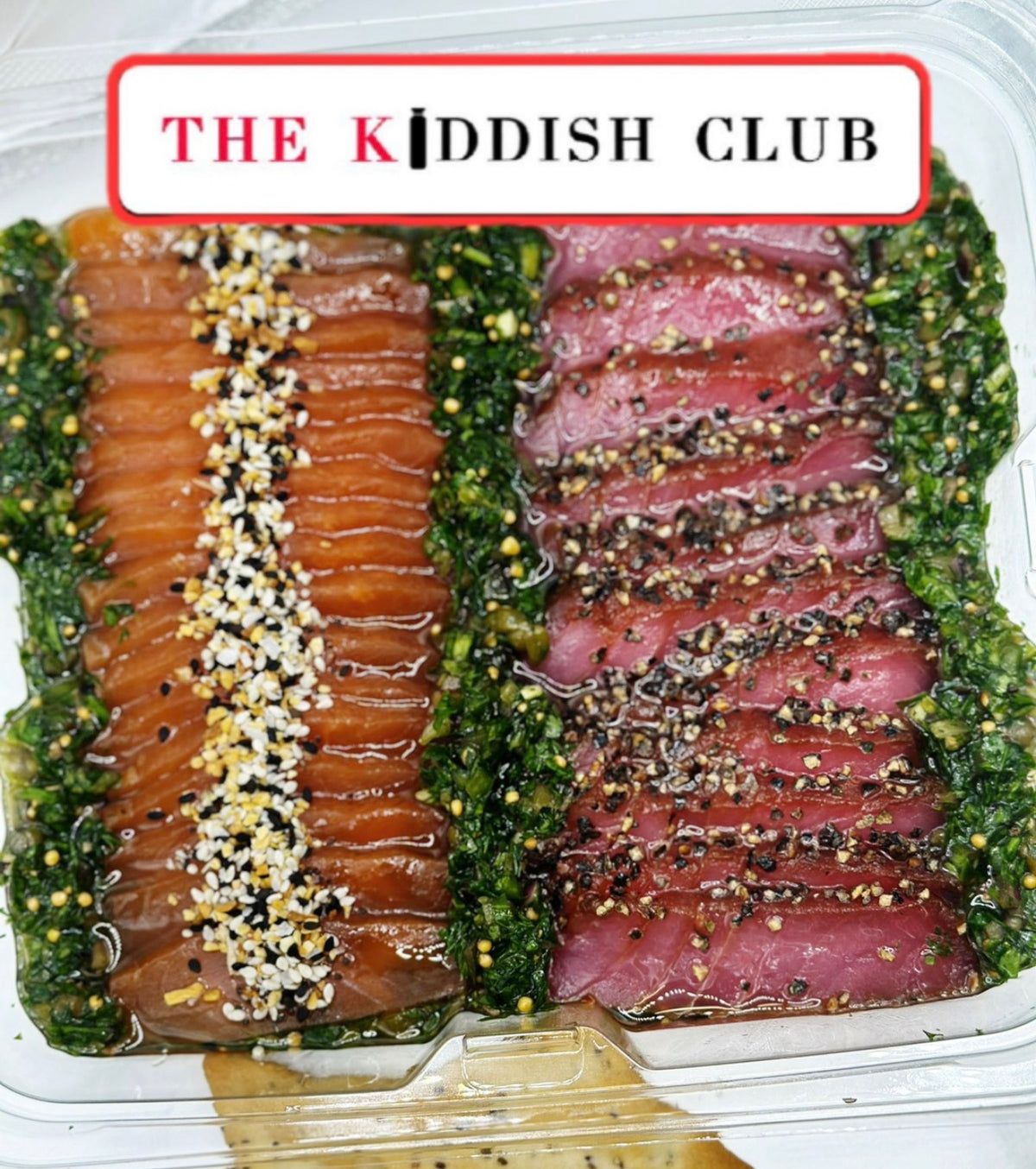 Cured salmon n’ pepper crusted ahi tuna